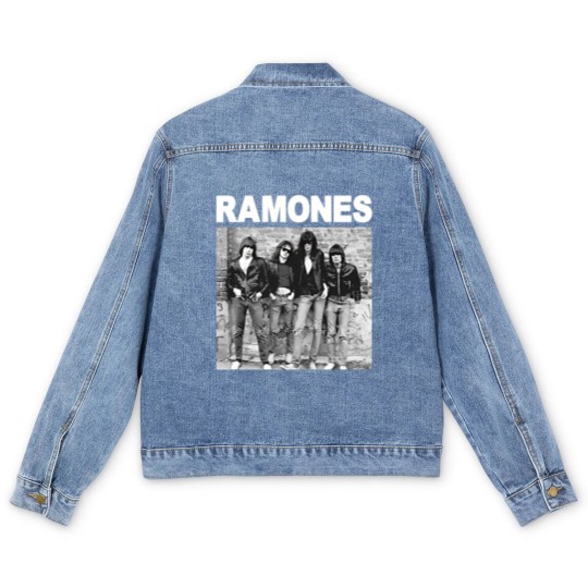 Discover The Ramones Album Cover Punk Rock Men's Denim Jackets Men's Denim Jackets Mens Unisex