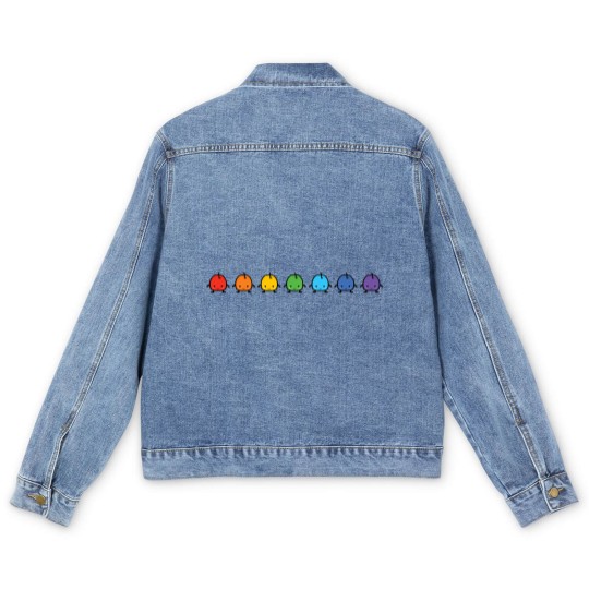 Discover Rainbow Junimo Stardew Valley - Stardew Valley - Men's Denim Jackets