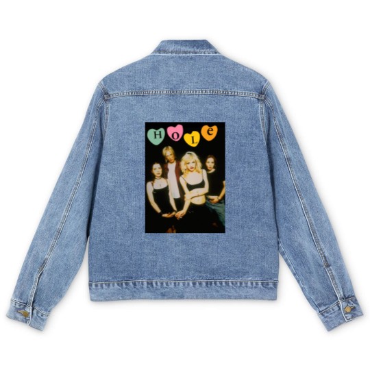 Discover Hole Band Men's Denim Jackets, Hole Band Live Through This Men's Denim Jackets, Hole Band Fans Gift