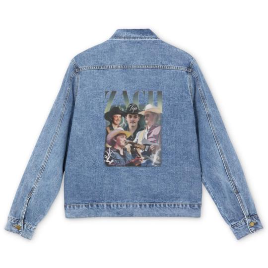 Discover Vintage Zach Top Country Music Festival 2025 Rap Men's Denim Jackets, Singer Band king of country Men's Denim Jackets