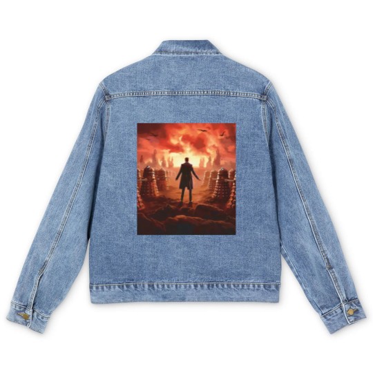 Discover Doctor Who 60th Anniversary Dalek Invasion Men's Denim Jackets