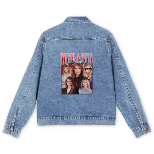 Discover Melania Trump Bootleg Vintage Men's Denim Jackets, Melania Trump Men's Denim Jackets