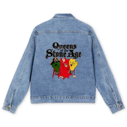 Discover Queens Of The Stone Age Men's Denim Jackets, Queens Of The Stone Age Band Men's Denim Jackets