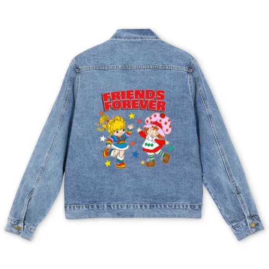 Discover Friends forever - Rainbow Brite - Men's Denim Jackets