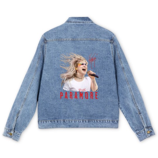 Discover Paramore Hayley Williams Men's Denim Jackets, Music Tour 2023, Paramore Merch Men's Denim Jackets