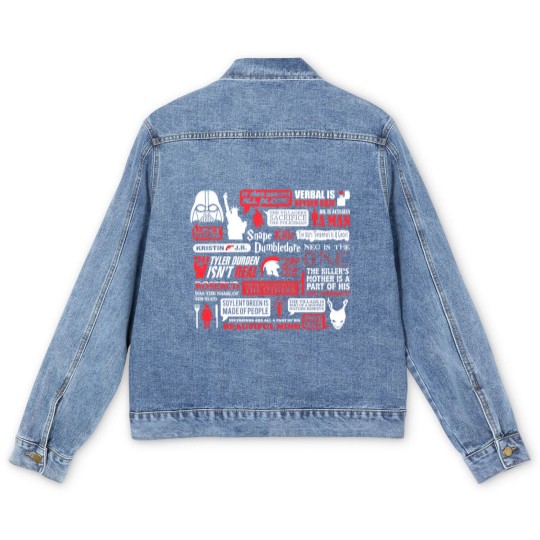 Discover Movie Spoilers Funny Men's Denim Jackets, Men's Women's Sizes (wtb-094)