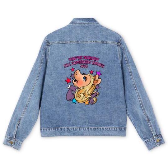 Discover Miss Puppet Character Piggy  Love You Men's Denim Jackets