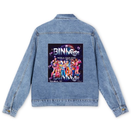 Discover BiniVerse World Tour 2025 Concert Men's Denim Jackets, Bini Blooms Concert Men's Denim Jackets, bini tour concert 2025