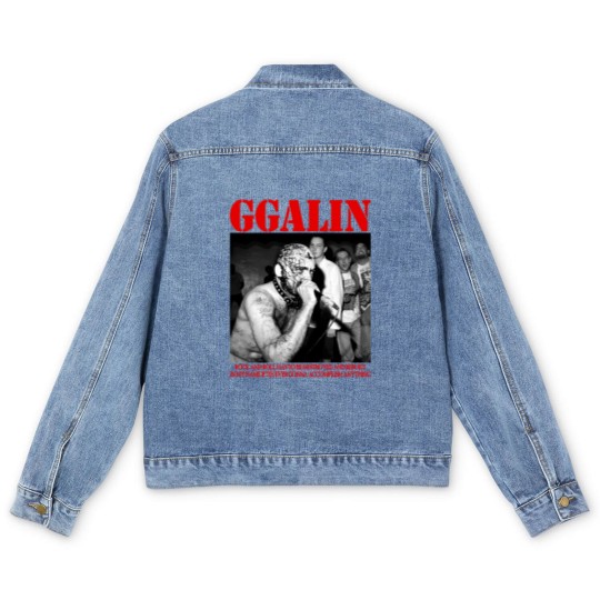 Discover GG Allin Men's Denim Jackets UK SHIPPING Included