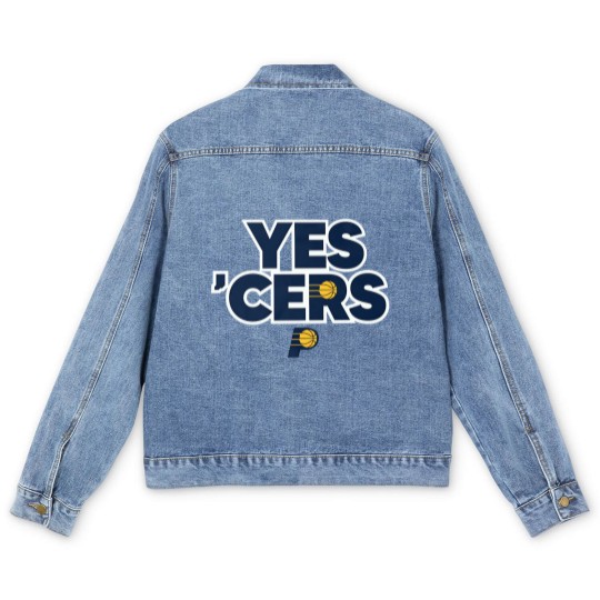Discover Vintage Yes 'Cers Design Funny Vintage Yes 'Cers Unisex Men's Denim Jackets