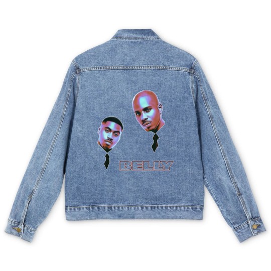 Discover NAS & DMX Men's Denim Jackets belly movie vintage rap Men's Denim Jackets 90s