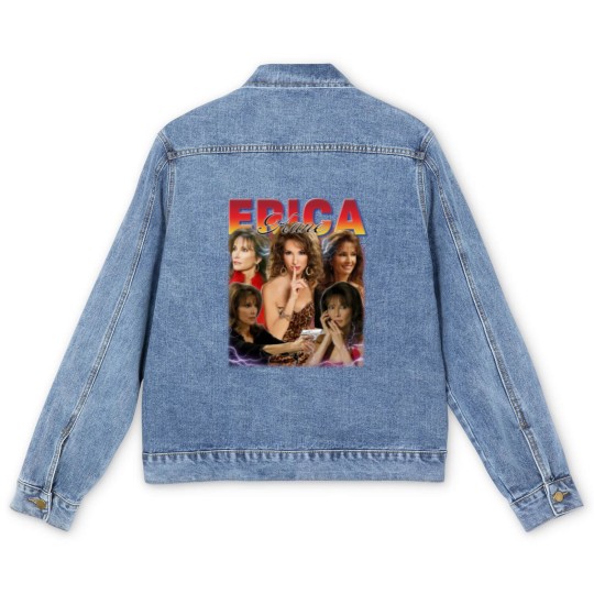 Discover Erica Kane Men's Denim Jackets, All My Children Fans, Homage Erica Kane 90s Men's Denim Jackets, Movie Character Men's Denim Jackets