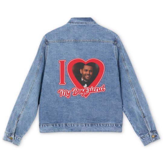 Discover I Love My Boyfriend Weeknd, Abel Unisex Heavy Cotton Men's Denim Jackets