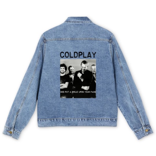 Discover Coldplay World Tour 2025 Men's Denim Jackets, Gift Men's Denim Jackets For Coldplay Fans