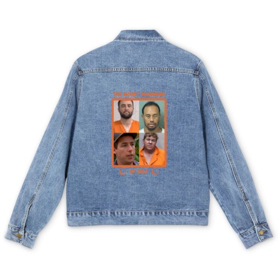 Discover Mount Rushmore of Golf Men's Denim Jackets, Funny Golf Men's Denim Jackets, Tiger Men's Denim Jackets, Free Scottie