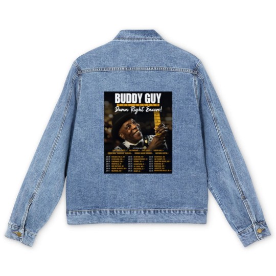 Discover Buddy Guy 2025 The Damn Right Encore Tour Dates Men's Denim Jackets
