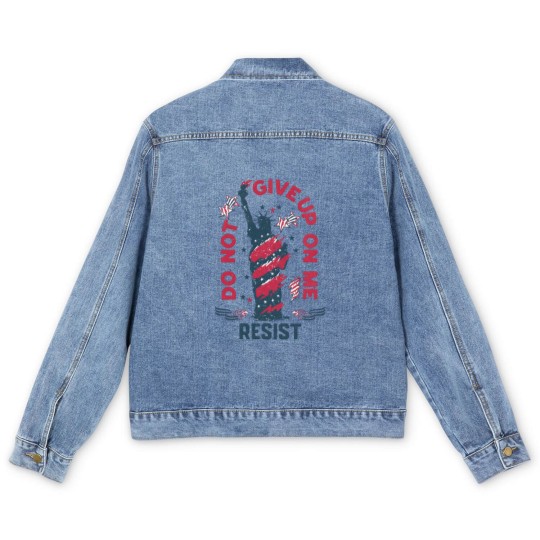 Discover 4th of July Men's Denim Jackets, Anti Trump Men's Denim Jackets, Democracy Matters Men's Denim Jackets