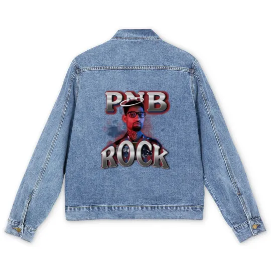 Discover PNB Rock Men's Denim Jackets, PNB Rock Men's Denim Jackets, Rapper Merch
