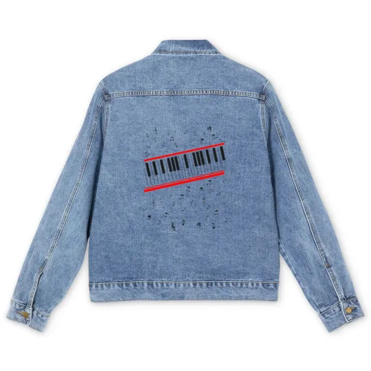 Discover Beat It Piano Men's Denim Jackets