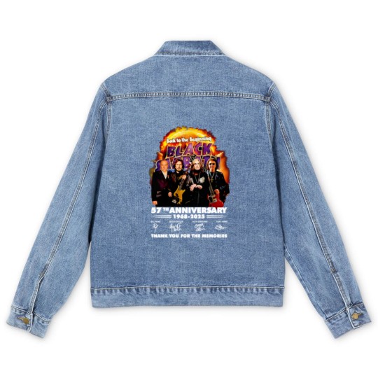 Discover Black Sabbath Band back to the beginning 2025 Men's Denim Jackets
