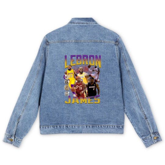 Discover Basketball Legend LeBron James Men's Denim Jackets