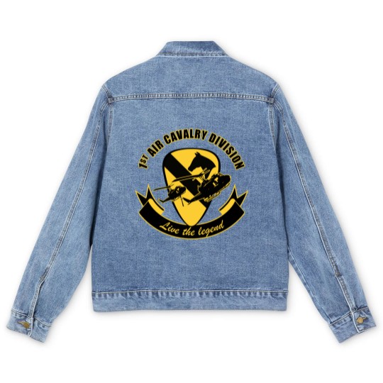 Discover 1st Air Cavalry Division Air Cav - Live The Legend Men's Denim Jackets