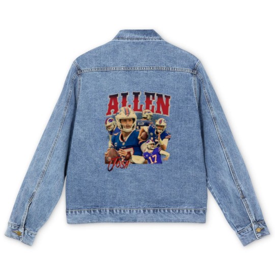 Discover Josh Allen Men's Denim Jackets, American Football MVP Player