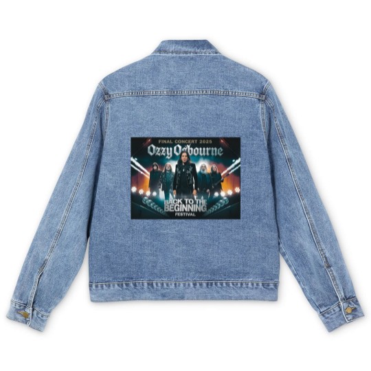 Discover Ozzy Osbourne Black Sabbath Final Concert 2025 Men's Denim Jackets