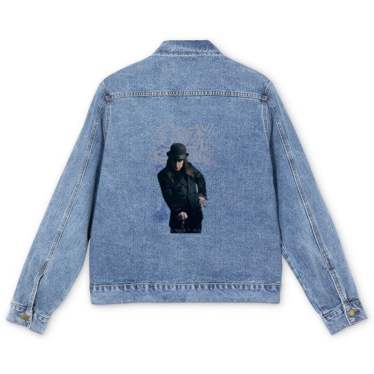 Discover Ozzy Osbourne Sängerin Liebhaber Men's Denim Jackets: Gewhnlicher Mann stehend