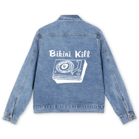 Discover Bikini Kill Logo - Black Men's Denim Jackets
