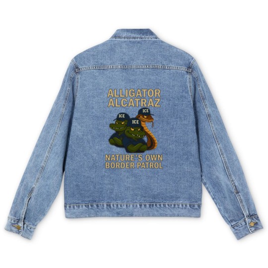 Discover Alligator-Alcatraz - Alligator Alcatraz Fl Retro - Men's Denim Jackets