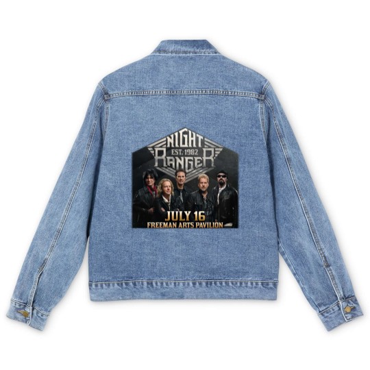Discover New Night Ranger 2024 Tour Short Sleeve Gift For Fan Men's Denim Jackets