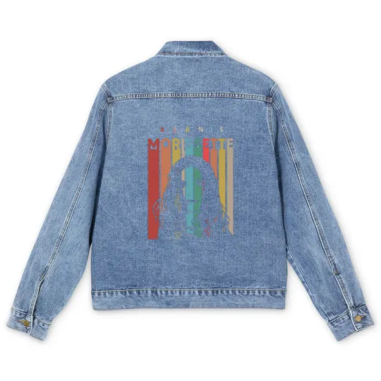 Discover 90S Vintage Alanis Morissette The Triple Moon Tour Men's Denim Jackets