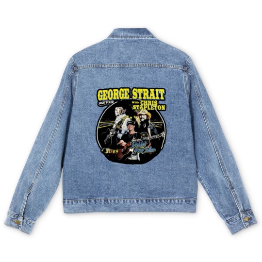 Discover Chris Stapleton King of Country Tour Stadium 2025 Men's Denim Jackets S