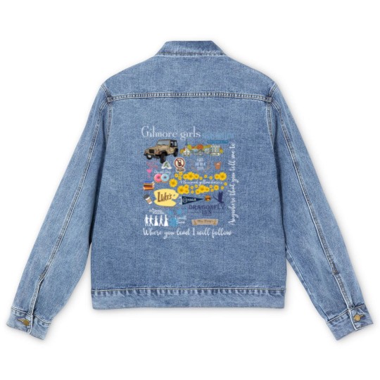 Discover Gilmore Girls Collection Men's Denim Jackets, Gilmore Girls Stars Hollow Men's Denim Jackets