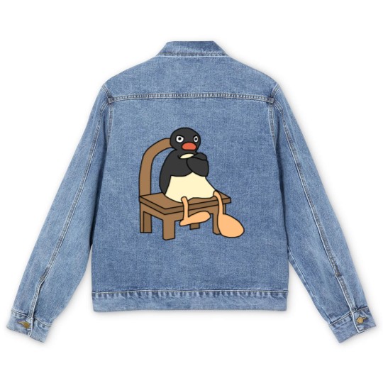 Discover Angry Pingu Classic Men's Denim Jackets
