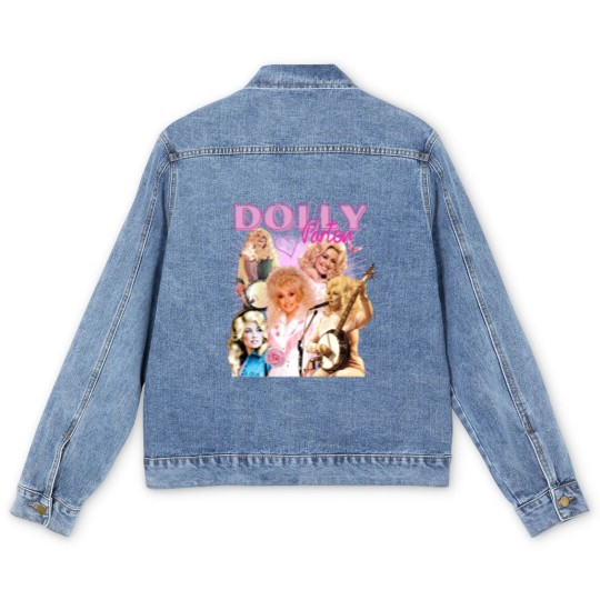 Discover Vintage Dolly Parton Country Music Fan NashvilleT Men's Denim Jackets