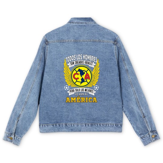 Discover Playera Aguilas del America Solo Los Mejores le Van al America Men's Denim Jackets