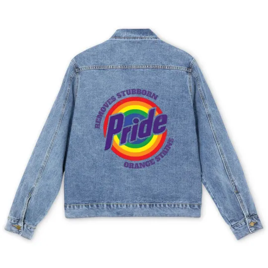 Discover Pride Removes Stubborn Orange Stains FDT PNG Men's Denim Jackets