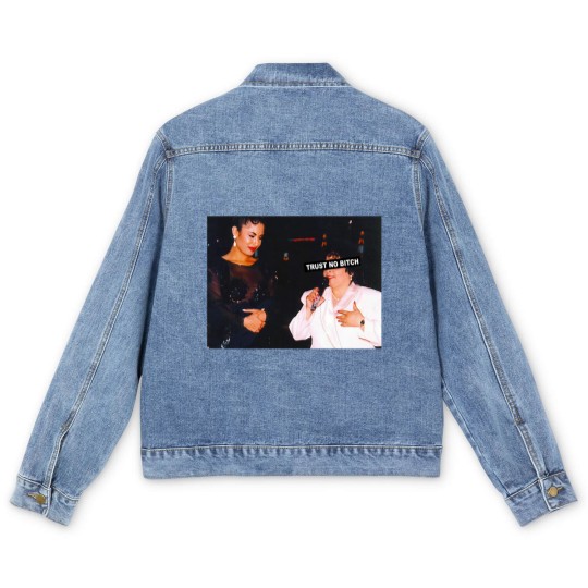 Discover Trust No Bitch - Selena Quintanilla Graphic Men's Denim Jackets