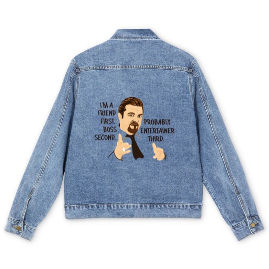 Discover David Brent - The Office Art Quote Men's Denim Jackets