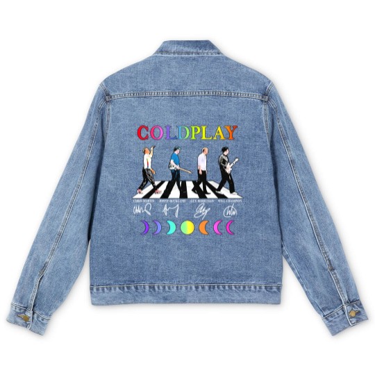 Discover Coldplay Band Men's Denim Jackets Round