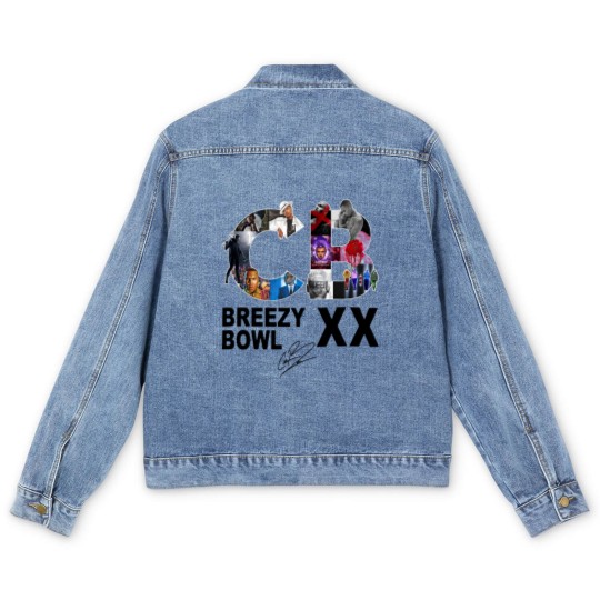 Discover Breezy Bowl XX Men's Denim Jackets, Chris Brown Breezy Bowl XX Tour Men's Denim Jackets