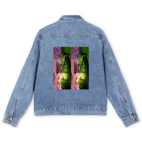 Discover Wicked 2024 Film Ceramic Ornament Men's Denim Jackets