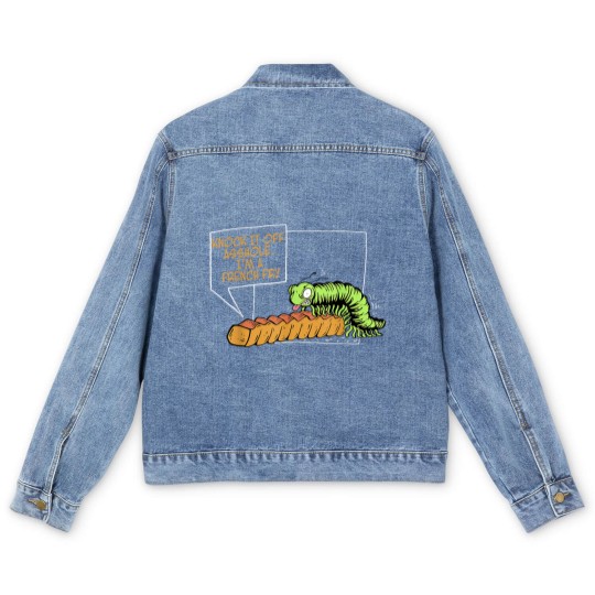 Discover Knock It Off Asshole Im A French Fry Funny Men's Denim Jackets
