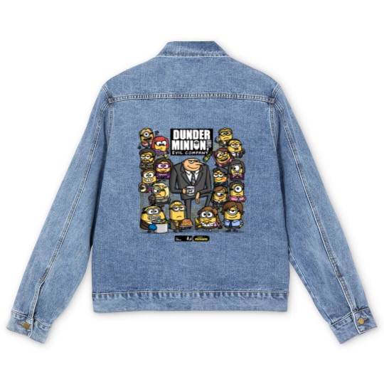 Discover The Office X Minions Characters Men's Denim Jackets