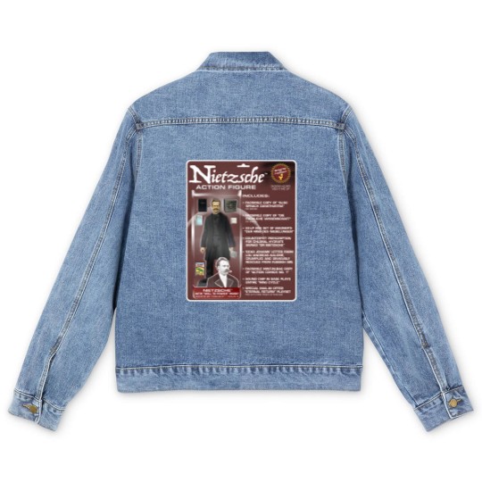 Discover Nietzsche Action Figure Men's Denim Jackets