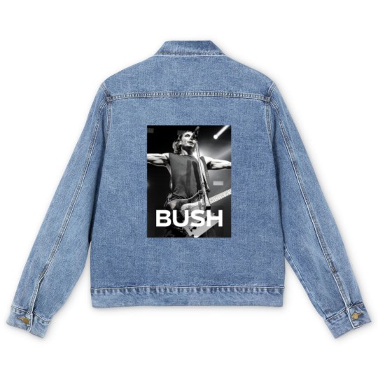 Discover BUSH ROCK BAND Tour - Bush Fan Edition - Nostalgic 90s Men's Denim Jackets