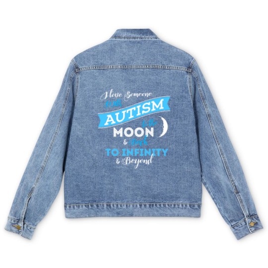 Discover AUTSIM MOM - GRANDPA - GRANDMA - DAD - AUTISM GIFT Men's Denim Jackets