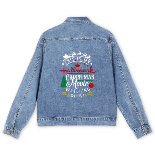 Discover Hallmark Christmas Movies Men's Denim Jackets, This Is My Movie Watching